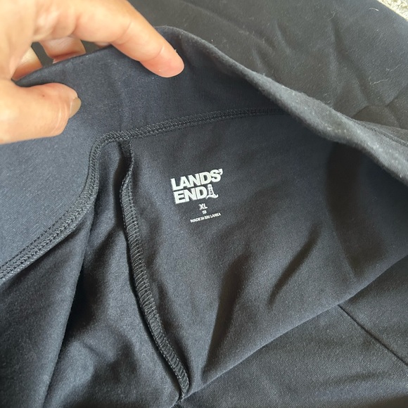 Lands End Starfish Flare Leg Pant Size XL Black Wide Leg Pant Comfy Athleisure - Picture 5 of 11